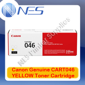 Canon Genuine CART046Y YELLOW Toner Cartridge for imageCLASS LBP654cx/MF735cx (2.3K)